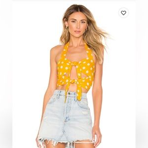 Revolve superdown polka dot top